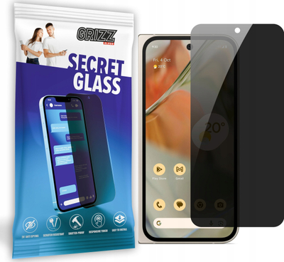 Xham mbrojtës mat GrizzGlass SecretGlass për Google Pixel 9 Pro Fold, për privatësi, rezistent ndaj gërvishtjeve, transparent