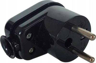 Fischë elektrike Orno WT-16, 16A 250V, IP44, e zezë