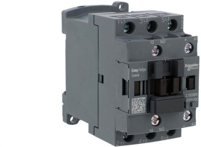 Kontaktor fuqie Schneider Electric Easy TeSys LC1E0910BD, 9A AC 3P 1NO, spirale 24V DC, gri