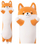 Lodër pelushi qen Shiba, material i butë, maskot dekorative, shumëngjyrëshe