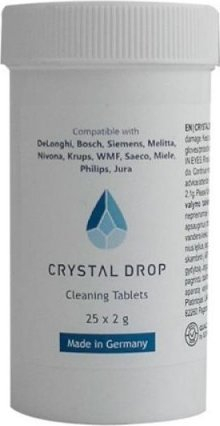 Tableta pastruese Crystal Drop, 25x2 g, për makina kafeje