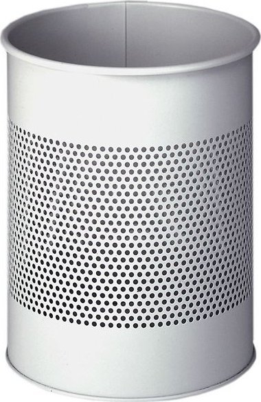 Kosh mbeturinash Durable 331010, metal 15L, dizajn rrjetë, gri