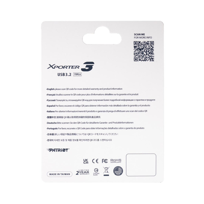 Kарта за меморија Patriot VX Series MicroSDXC, 32 GB, Class 10, UHS-I U3, V30, црна