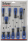 Set kaçavidash Silver, 10 copë, dorezë ergonomike, argjend