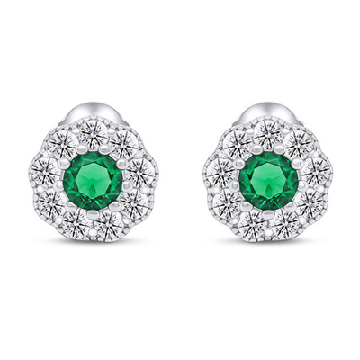 Vathё Brilio Silver Flowers EA331WG