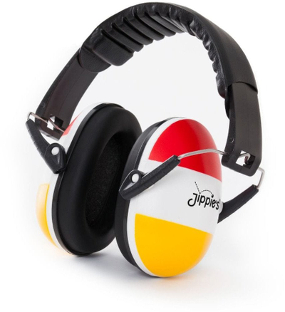 Заштита за слух за деца Jippie's Hearing Protector Junior, пластична, прилагодлива, црвена жолта бела