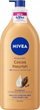 Locion trupi Nivea Cocoa Butter, 625 ml, hidratim 48 orë
