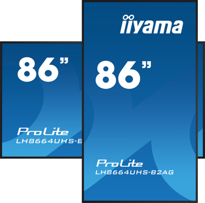 Ekran digital signage Iiyama ProLite LH8664UHS B2AG, 86", 4K Ultra HD, 500 cd/m², i zi