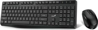 Set tastiere edhe miu Genius KM-8206S, wireless 2.4 GHz, tastierë e madhe me tastet e plota, e zezë
