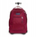 Çantë shpine me rrota Jansport Driver 8, për laptop 15", poliester 600D, e kuqe bordo