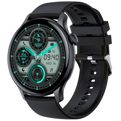 Ora inteligjente DMSKE Rubicon RNCF10, 2 copë, ekran 1.43\" AMOLED, Bluetooth Call, rozë dhe e zezë