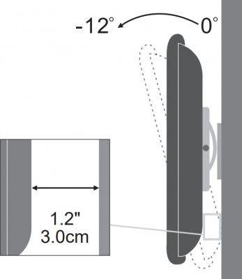 Mbajtës muri për TV Techly ICA-LCD-900, 13"-30", i zi