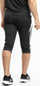 Pantallona 3/4 adidas Tiro 24 për burra, xhepa me zinxhir, të zeza