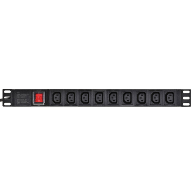 Prizë rack ALANTEC PZ010, 9x C13, UPS C14, 19", e zezë