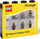 Kuti ekspozimi LEGO Minifigure Display Case 4065, 8 ndarje, transparente, me kapak të zi