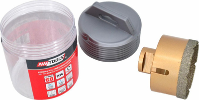 Freza me diamant AWTOOLS Diamond Core Bit, M14, 51mm