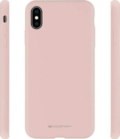 Kuti telefoni Mercury Goospery Premium Silicone për Samsung A04s, silikon, që s’e ka problem goditjet, rozë pink sand