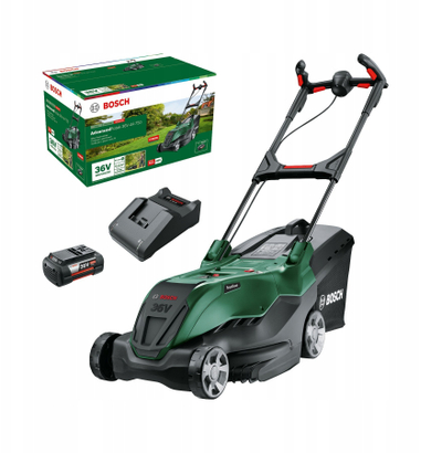 Prerëse bari pa kabllo Bosch AdvancedRotak 36V 44-750, 44cm, bateri 6.0Ah, e gjelbër