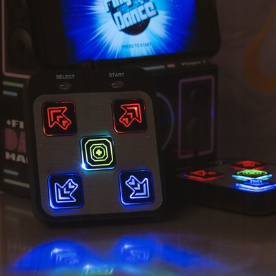 Konzolë retro arcade Finger Dance, me aplikacion, për smartphone