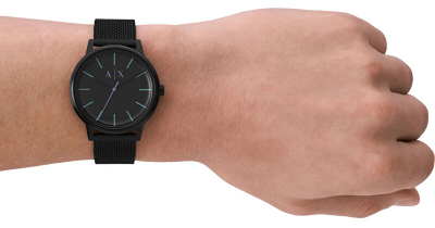 Orë për meshkuj Armani Exchange Cayde AX2760, e zezë