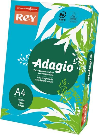 Letër printimi Rey Adagio A4, 80 g/m², 500 fletë, blu royal