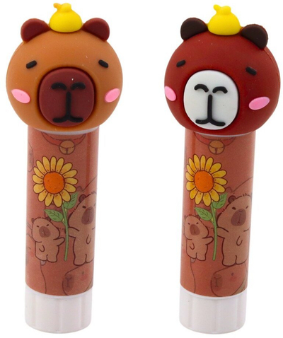 Set ngjitësi Capibara Glue Stick, 16 copë, dizajn kafshe, shumëngjyrësh