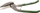 Gërshërë llamarine Freund Pelican No. 01230300, për dorën e djathtë, me doreza jeshile