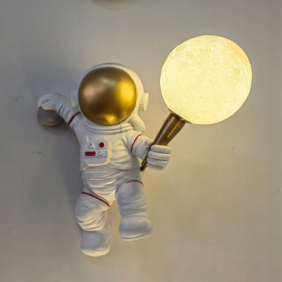 Lampë muri Artdeco AMTL Astronaut, LED, 34cm, e bardhë