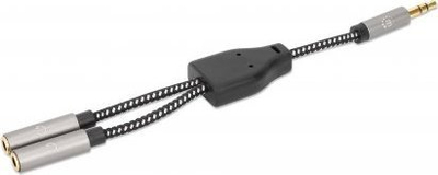 Adapter audio splitter AUX, 15 cm, 3.5 mm, i zi