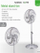 Ventilator për dysheme Nordic Home FT-564, 50W, 40cm, krom