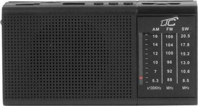 Radio portabël LTC Rega LXLTC2030, FM AM SW, AUX USB, e zezë