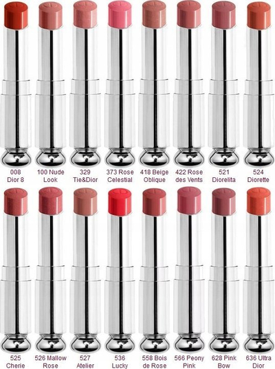 Ruz buzësh DIOR Dior Addict Shine Refillable, me shkëlqim, e kuqe