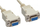 Kabllo null modem InLine 12224L, DB9 femër femër, 3m, bezhë