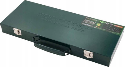 Set çelësa tuborë ROCKFORCE 35 copë, 1/2", 8–32mm, ngjyrë e zezë