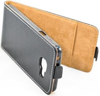 Këllëf telefoni Slim Flexi Fresh për Samsung Galaxy Xcover 4, lëkurë eko, vertikal, i zi