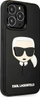 Kllëf telefoni Karl Lagerfeld Ikonik 3D Rubber për iPhone 13 Pro, i fortë, i zi