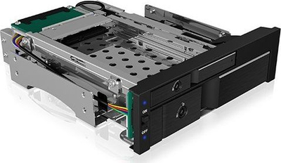 Bay disqesh Icy Box IB-173SSK, 2.5"/3.5" SATA SAS, 5.25", i zi