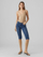 Pantallona të shkurtë VERO MODA VMJUDE Slim Fit, të kaltër