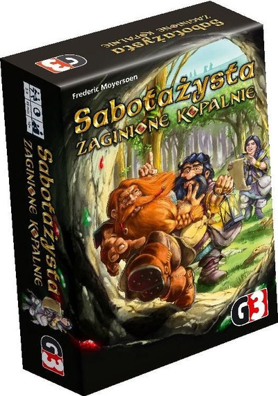 Lojë tavoline G3 Saboteur The Lost Mines, 3‑9 lojtarë, mbi 10 vjeç, shumëngjyrëshe