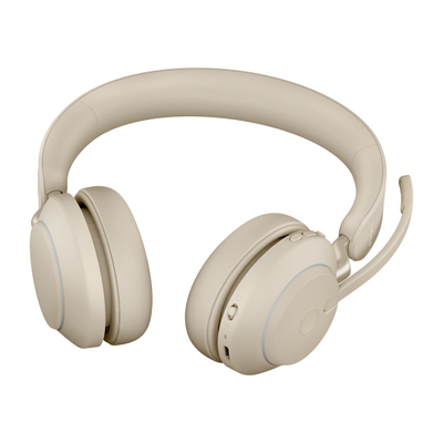 Слушалки Jabra Evolve2 65 UC Stereo, безжични, со микрофон, беж