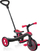 Tricikletë‑karrocë Globber Explorer Trike 4‑në‑1 632-102-2, me tendë UPF 50+, e kuqe me të zezë