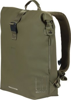 Çantë anësore biçiklete Basil Soho, 17L, Nordlicht LED, jeshile
