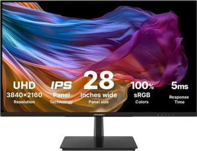 Monitor JapanNext 4K UHD, 28\", 71.1 cm, i zi