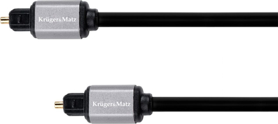 Kabllo optike audio Kruger&amp;Matz KM1225 Toslink, 5m, e zezë