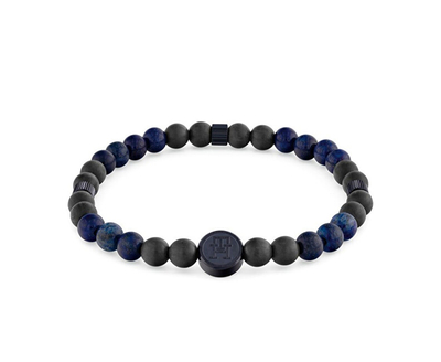 Byzylyk për meshkuj Tommy Hilfiger TH85 Beads 2790626, i zi/ i kaltër