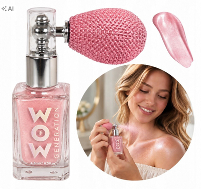 Sprej me shkëlqim për trup WOW Generation, 4.5 ml, rozë
