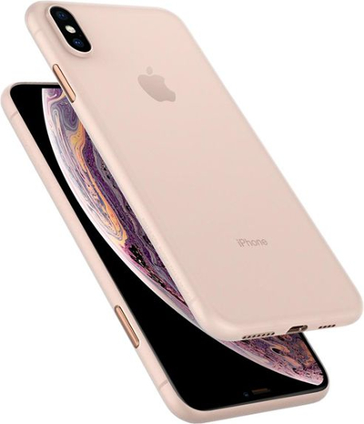 Kapak telefoni Spigen Air Skin Soft për iPhone XS Max, silikoni i hollë, transparente beige