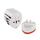 Универзален патен адаптер SPACER, 2x USB, 110–250V, бел