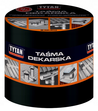 Shirit izolimi çatie TYTAN PROFESS, i përforcuar, 15cm x 10m, i zi