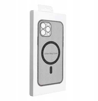 Kllëf telefoni MagSafe Clear Mag për iPhone 14 Pro, me mbrojtje kamere, transparent me shkëlqim t’zi
